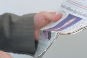 Reading Newspaper