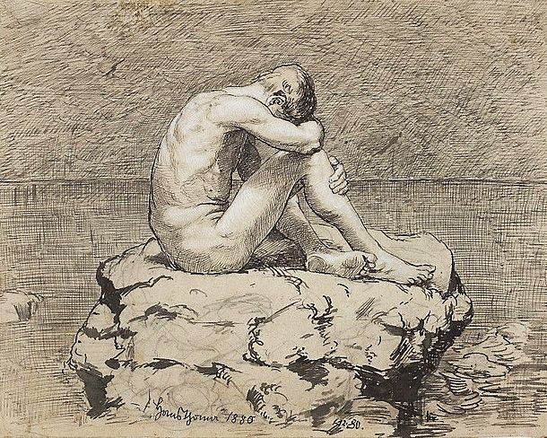 Loneliness - by Hans Thoma