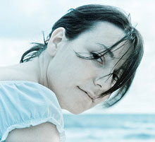blue horizon - girl looking at you