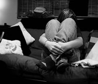 sitting sad - depression