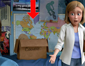 Toy Story 3 Easter Eggs - map